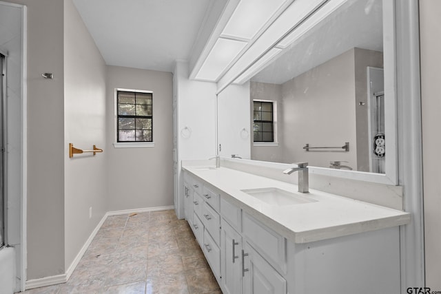 bathroom with vanity