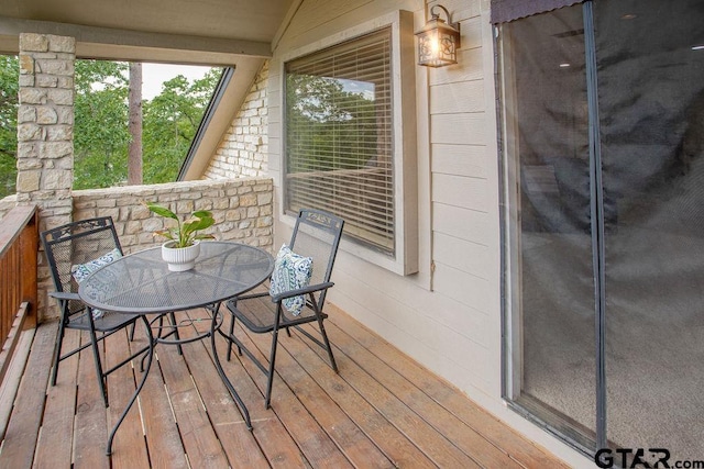 425 Lakeview Dr, Hideaway, TX 75771 - deck featuring outdoor dining area