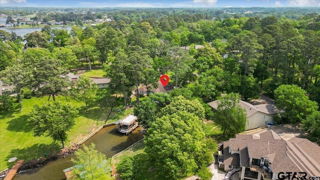 23324 Bay Side Dr, Bullard, TX 75757 - aerial perspective of suburban area featuring a large body of water