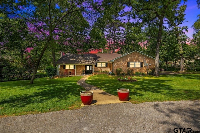 23324 Bay Side Dr, Bullard, TX 75757 - single story home with a front lawn and brick siding