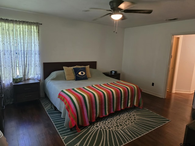 115 Pearson Ln, Longview, TX 75604 - bedroom with wood finished floors and a ceiling fan
