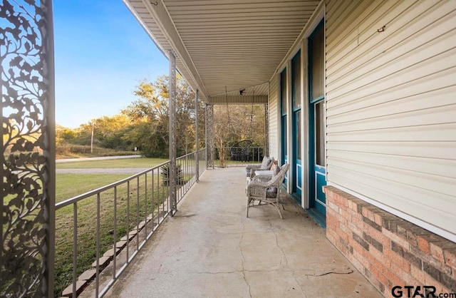 view of patio / terrace featuring a porch