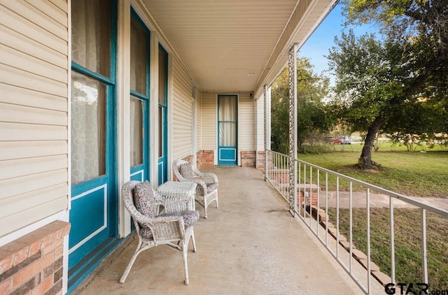 view of patio / terrace featuring a porch