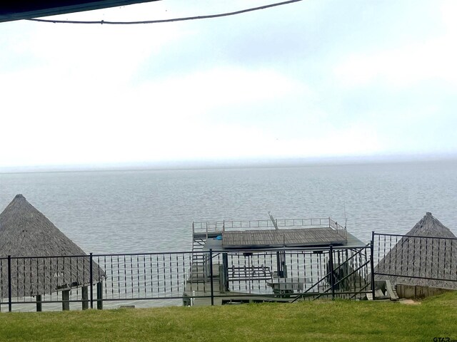 464 Forest Hills Dr, Livingston, TX 77351 - water view featuring a dock