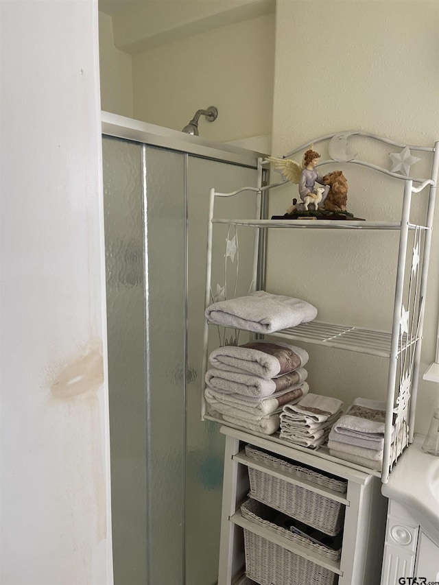 464 Forest Hills Dr, Livingston, TX 77351 - bathroom with a stall shower