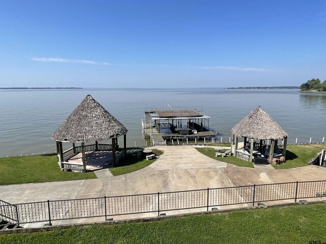 464 Forest Hills Dr, Livingston, TX 77351 - water view featuring a gazebo