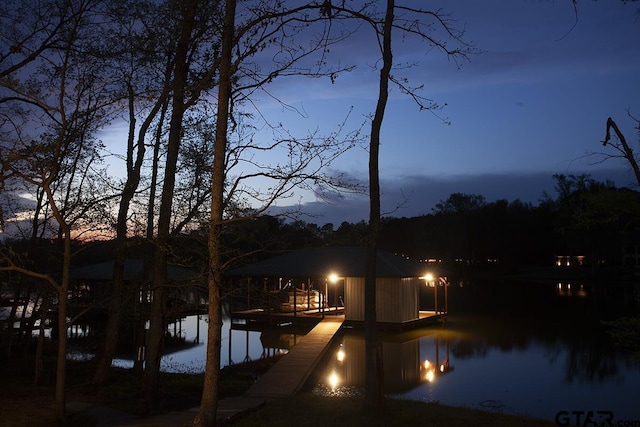 12523 S Hillcreek Rd, Whitehouse, TX 75791 - dock area featuring a water view