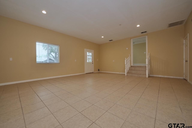 view of tiled empty room