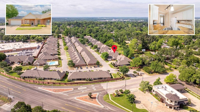 2215 Homestead Ln, Tyler, TX 75701 - birds eye view of property with a residential view