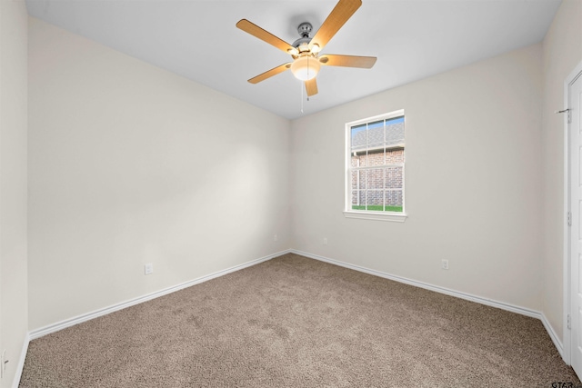 113 Hay Mdw, Winona, TX 75792 - unfurnished bedroom with carpet flooring, baseboards, and a ceiling fan