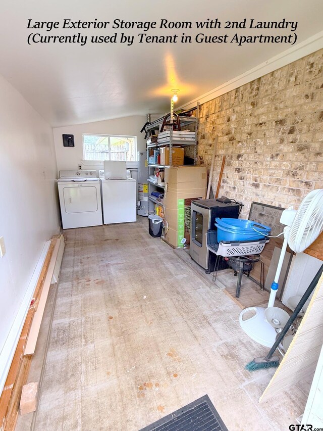 237 Oregon St, Van, TX 75790 - garage featuring washing machine and dryer