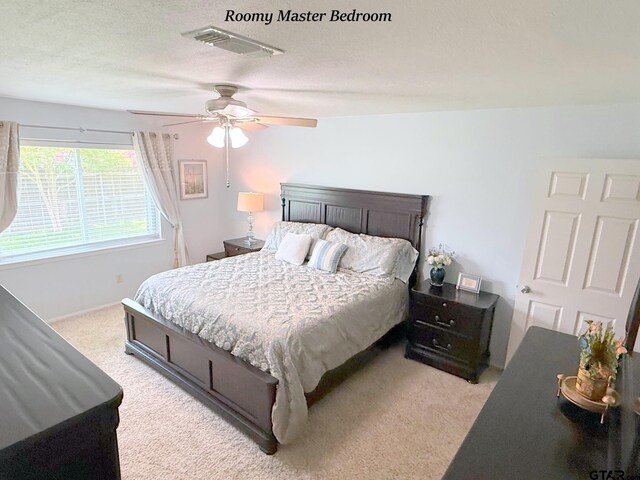 237 Oregon St, Van, TX 75790 - bedroom with light carpet and a ceiling fan