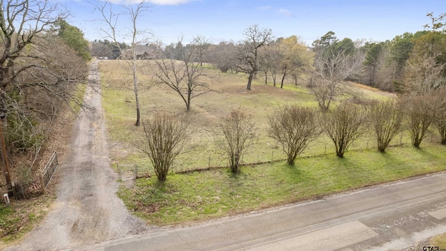 exterior space with a rural view