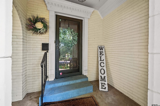 145 Rowland Pl, Tyler, TX 75701 - doorway to property with brick siding