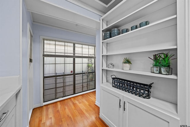 interior space featuring light hardwood / wood-style floors