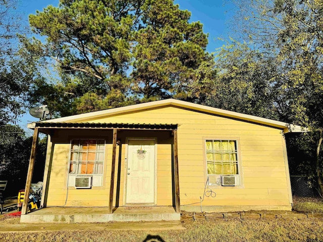 view of outbuilding with cooling unit