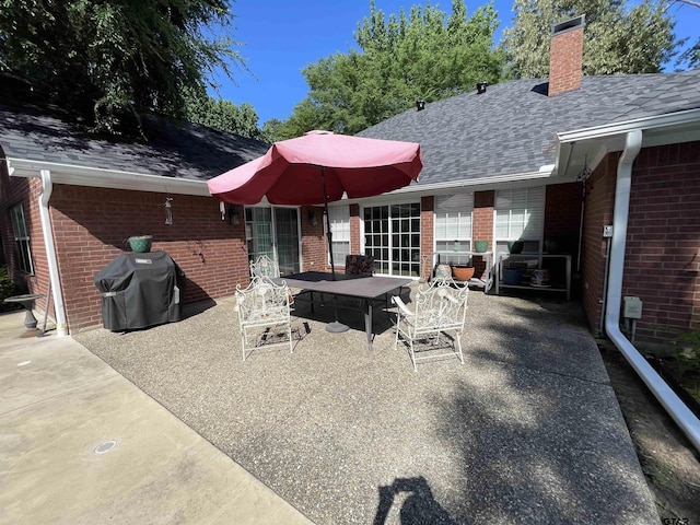 3617 Flagstone Dr, Tyler, TX 75707 - view of patio / terrace with outdoor dining space and grilling area