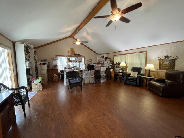 3617 Flagstone Dr, Tyler, TX 75707 - living area featuring ceiling fan, wood finished floors, and healthy amount of natural light