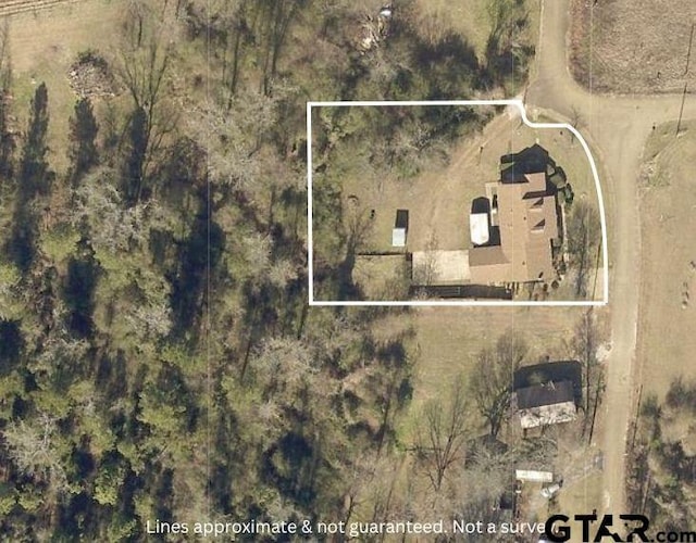 400 Dorsey St, Linden, TX 75563 - aerial overview of property's location featuring property boundaries highlighted