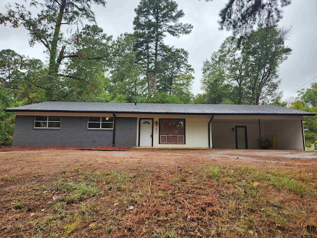 view of front of home