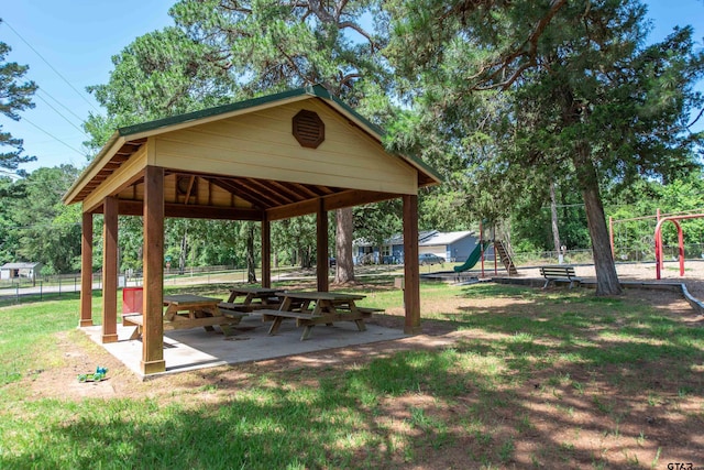 506 S King Lake Rd, Scroggins, TX 75480 - surrounding community with a gazebo and a patio area