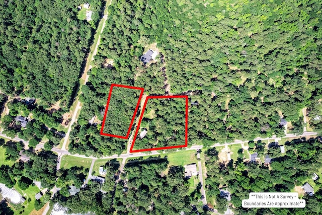 506 S King Lake Rd, Scroggins, TX 75480 - aerial map of property and surrounding area with property boundaries highlighted