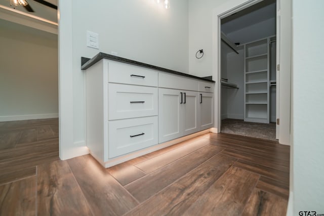 bathroom featuring hardwood / wood-style floors