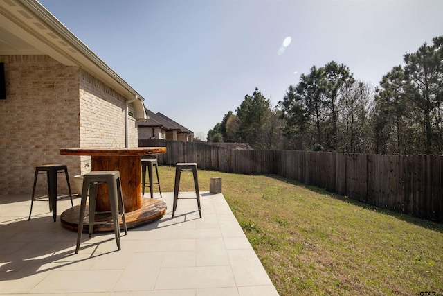 1224 Nate Cir, Bullard, TX 75757 - view of yard with a patio area, outdoor dry bar, and a fenced backyard