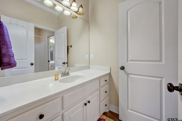 bathroom with vanity