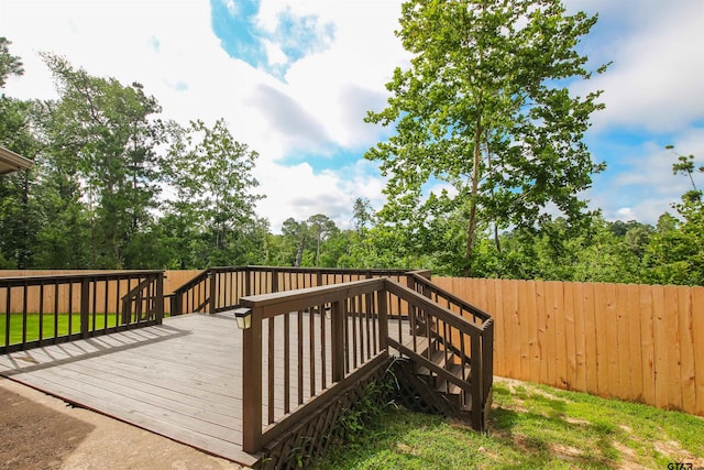 5878 Palo Pinto Dr, Tyler, TX 75707 - wooden terrace featuring a fenced backyard