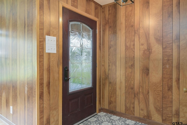 112 Lakeview St, Whitehouse, TX 75791 - entrance foyer featuring wood walls