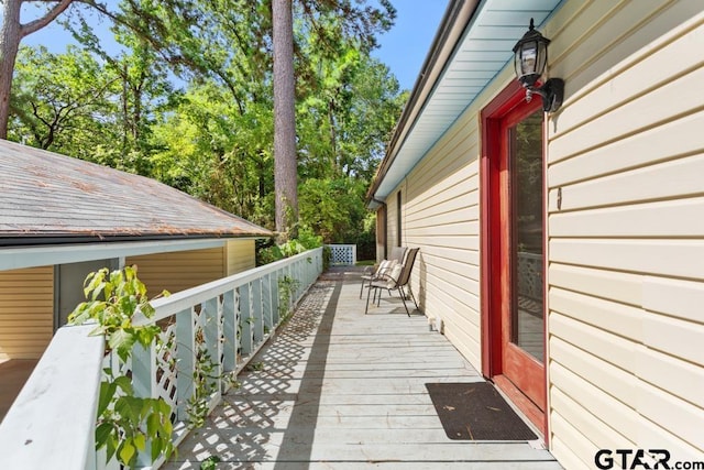 1656 Pineview Ln, Hideaway, TX 75771 - view of wooden deck