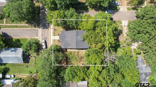 254 SE 19th St, Paris, TX 75460 - aerial view of property and surrounding area with property boundaries highlighted