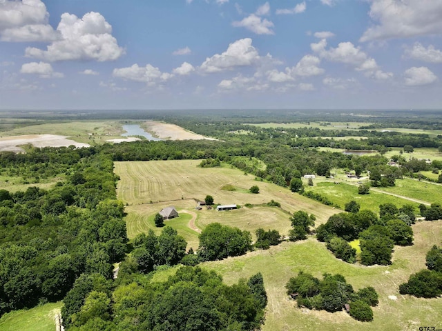 bird's eye view featuring a rural view