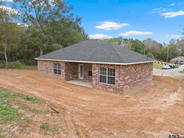 view of front of home with a patio