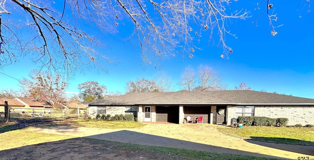 view of stable