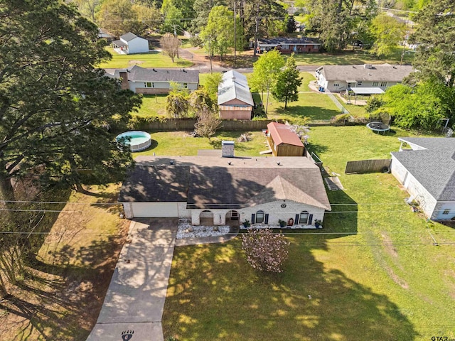 2207 Pinecrest Dr, Gladewater, TX 75647 - bird's eye view with a residential view