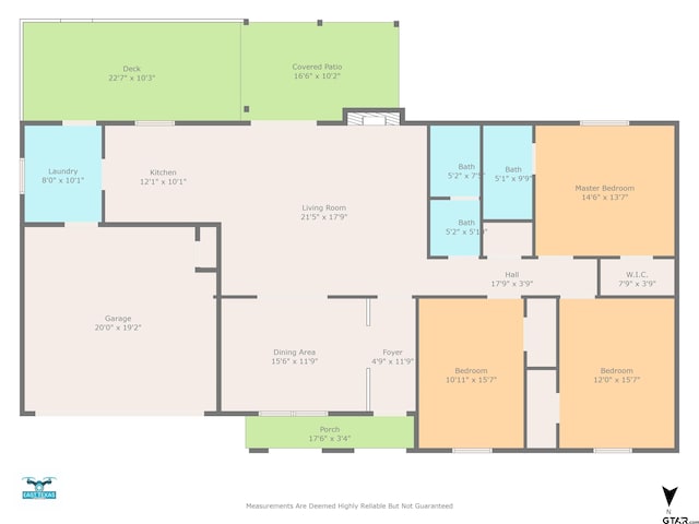 2207 Pinecrest Dr, Gladewater, TX 75647 - floor plan