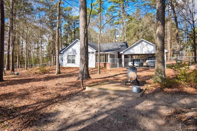 view of ranch-style home