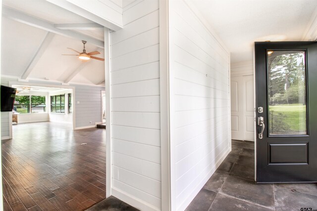 17893 Slack Rd, Whitehouse, TX 75791 - foyer entrance with ceiling fan and baseboards