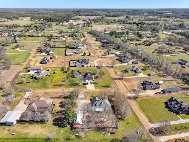 aerial view featuring a residential view