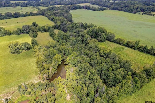 bird's eye view with a rural view