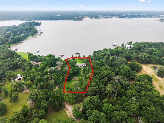 7016 Fm 3054, Malakoff, TX 75148 - view of property location featuring a large body of water and property parcel outlined