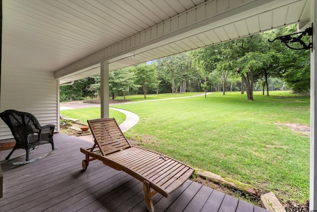 7016 Fm 3054, Malakoff, TX 75148 - wooden terrace with a yard