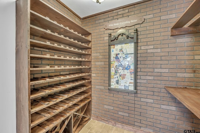 2010 County Road 4250, Winnsboro, TX 75494 - wine area with brick wall and wood finished floors