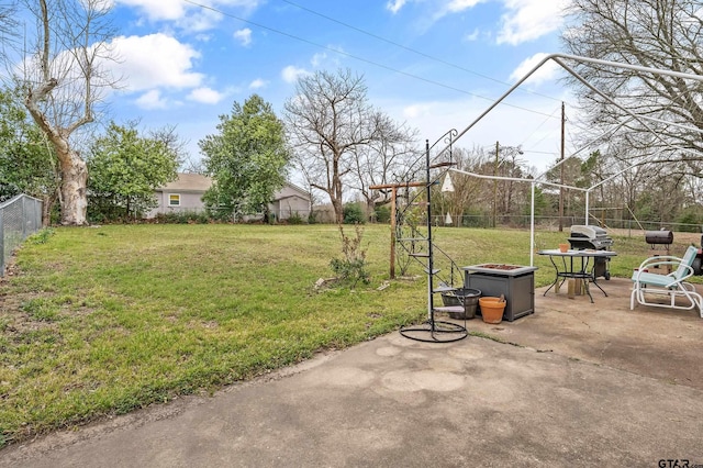 110 N Green St, Hawkins, TX 75765 - view of yard with a patio and a fenced backyard