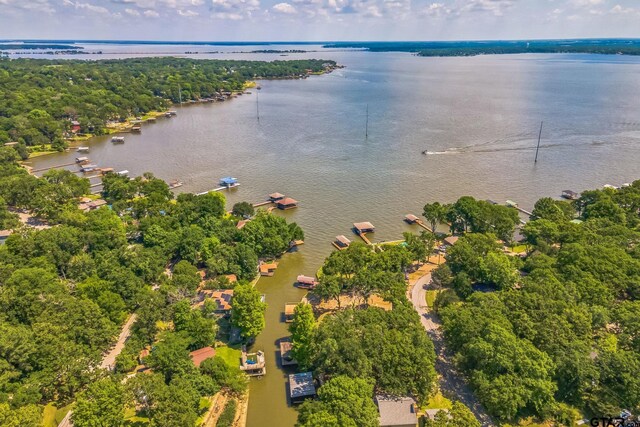 521 Hilltop Dr, Tool, TX 75143 - bird's eye view of a nearby body of water
