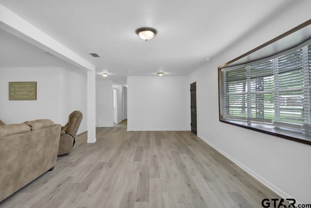 150 Gambrell St, Rusk, TX 75785 - living area featuring light wood-type flooring and baseboards