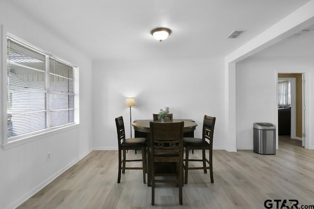 150 Gambrell St, Rusk, TX 75785 - dining area with healthy amount of natural light and light wood finished floors