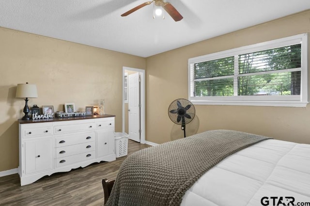 150 Gambrell St, Rusk, TX 75785 - bedroom featuring dark wood-style floors and ceiling fan